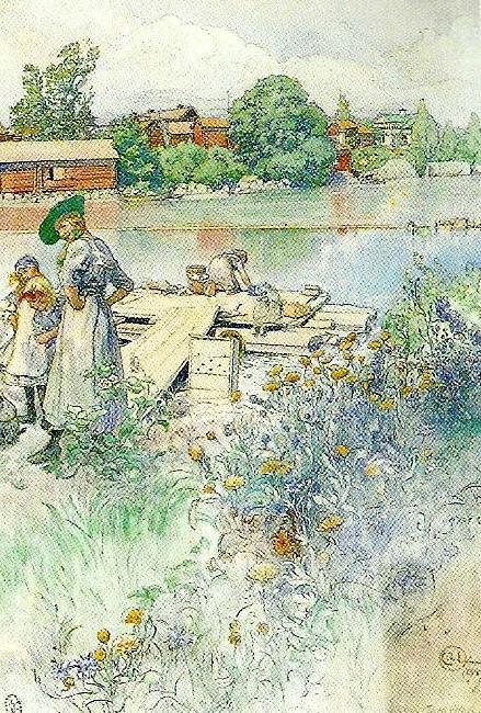 Carl Larsson klappbrygga vid sundbornsan